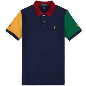 Kids - Ralph Lauren Branded Polo Shirt French Navy Multi 8-9 Years - Tops - 8-9 years - Navy - Junge