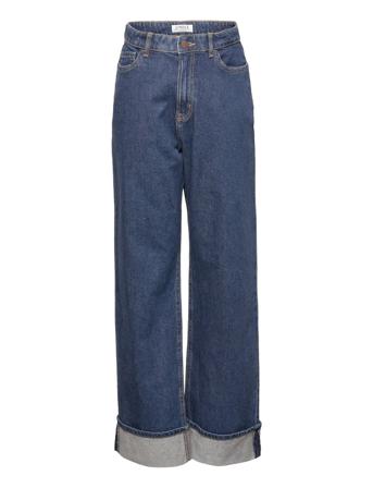 Trousers Denim Vanja Folded Le Farkut Sininen Lindex