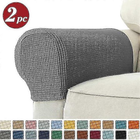 2 kpl Joustavat käsinojien suojukset Spandex Jacquard käsinojasuojat Pehmeä ja joustava suoja tuoleille Sohva Nojatuolin päälliset Lepotuoli Sohva [DB