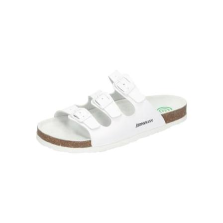 Sandaler med tre band - DR. BRINKMANN - Dam - Vit - Syntet - Åtdragningsspänne Vit 42