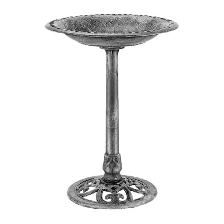 Ulkokäyttöön tarkoitettu puutarhan lintukylpy, säänkestävä nurmikon koristelu, terassin lintujen ruokintalaite