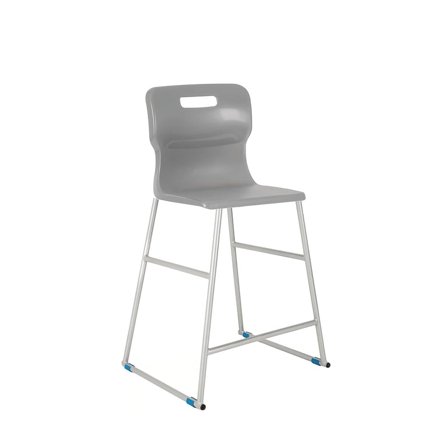 High classroom chair, H 685 mm, grey