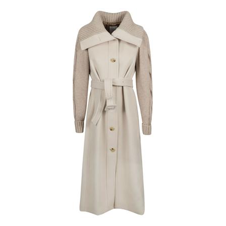 Eleventy, Belted Coats Beige, Dames, Maat:S
