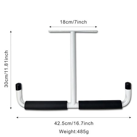 Stål Garasje Tak Oppbevaringskrok, Heavy Duty Oppbevaringsstativ for Hengende Tre, Sykler, Verktøy, Tre, Snowboards, Fiskeutstyr, Solid 