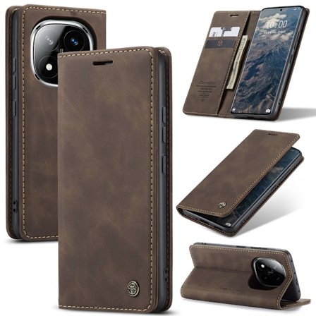 CaseMe vintage Xiaomi Redmi Note 14 Pro Plus 5G / Xiaomi Redmi Note 14 Pro 5G fodral - Kaffe