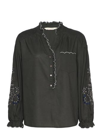 Edie Blouse Bluse Langermet Svart ODD MOLLY
