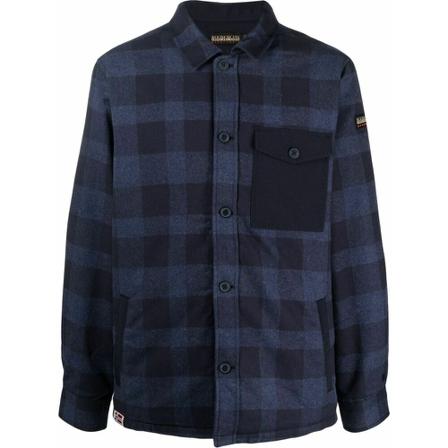 Napapijri Casual Shirts Blå, Herre Skjorter