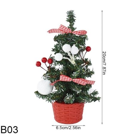 Jul træ med bær jul skrivebord pynt til hjem julefest gave børn