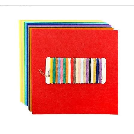 Filtstof, 20 farver, 15x15cm, bløde ikke-vævede filtark til gør-det-selv syning og dekoration