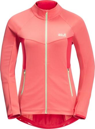 Jack Wolfskin Women's Tourer Midlayer Jacket Women unlined workout jackets Pink XL