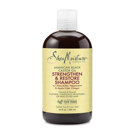 SHEA MOISTURE Jamaican Black Castor Oil Strengthen & Restore Shampoo 384ml - Shampoo Riparatore