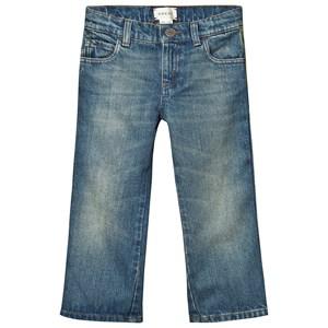 Kids - Gucci Blue Web Detail Jeans 8 years - Bottoms - 8 years - Blue - Junge