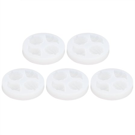 5 stk Silikonform Skjell Konkylie Speil Epoxy DIY Håndverk Dekorasjon Form for Telefondeksel Dekorasjon