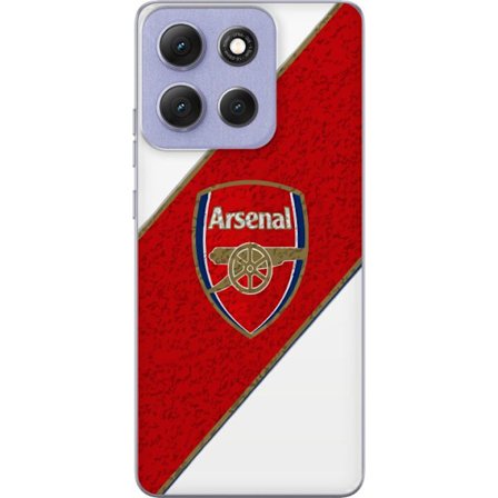 Kompatibelt Mobilskal till Motorola Motorola Moto G86 Power Moschino Toy teddybjörn med enkel tecknad design, brun björn med vit tröja och tydlig l