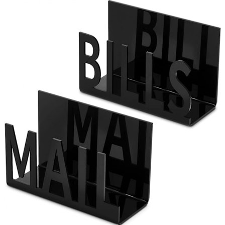 2 kappaletta akryylipostia laskujen haltijat posti tiskillä järjestäjä ontto M