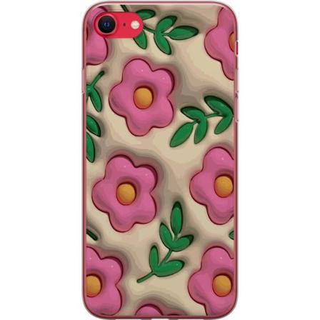 Apple iPhone SE (2022) Gennemsigtig cover Boblende Blomster