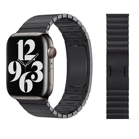 Officiell Apple Watch rostfritt stål Space Black Link Bracelet 38mm / 40mm / 41mm