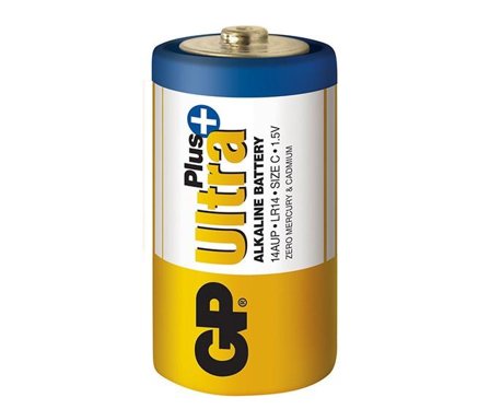 GP Ultra Plus C-batteri 2-pakning