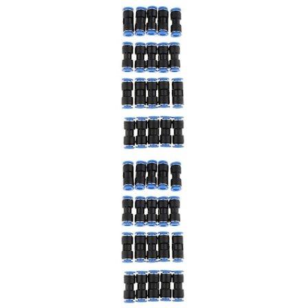 40x Push-to-Connect Fittings Pneumatisk Lige Connector Luft Slange