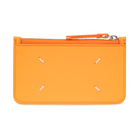 Maison Margiela Branded card case , Oranje , Dames , Maat: ONE Size Portefeuilles
