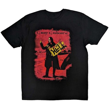 Ozzy Osbourne Unisex Hell T-shirt S Svart/Röd