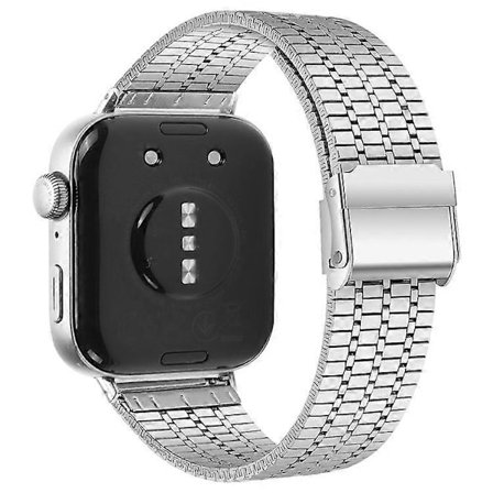 Kompatibelt armband för Huawei Watch Fit 3, 316L rostfritt stål, ersättningsarmband, silver [DB]