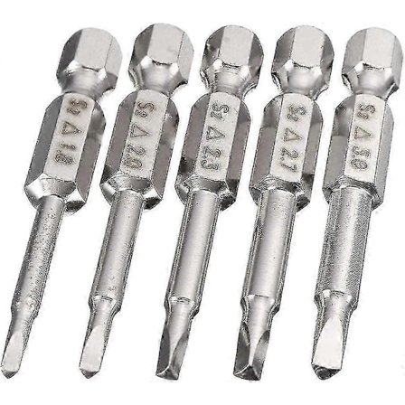 Magnetiska skruvmejslar med triangulärt huvud, 50 mm S2 stål, triangulär spets