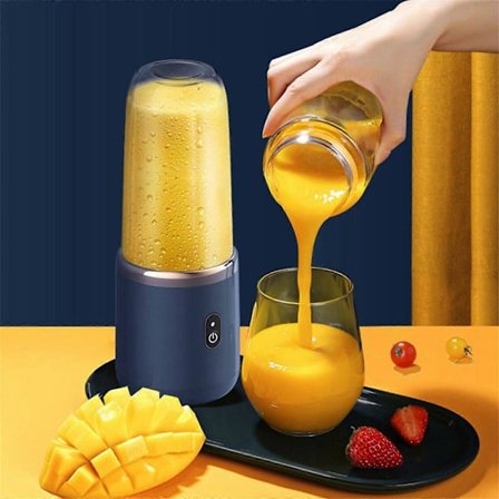Bärbar Blender USB Uppladdningsbar Personlig Mat Smoothie Maker Mixer Juicer