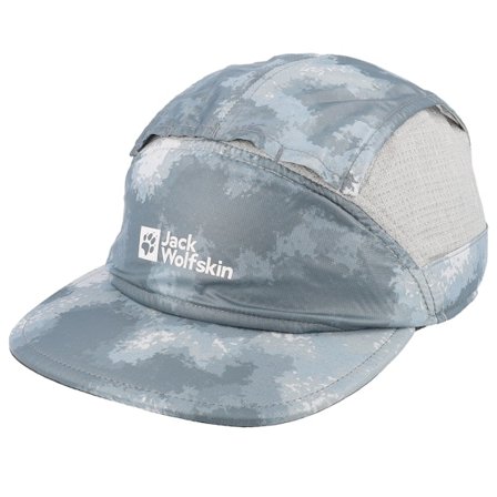 Jack Wolfskin - Camo 5panel Gorra - Prelight Vent Cap Silver Grey All Over 5-Panel @ Hatstore