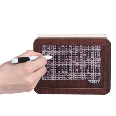 Retro kreativ återanvändbar spargris i trä