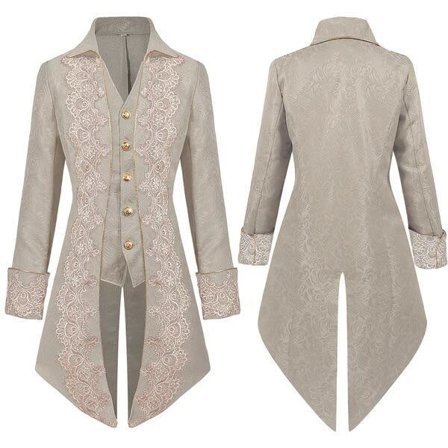 Mænds Middelalderlig Steampunk Jakke Victorian Litteratur Retro Gothic Smoking