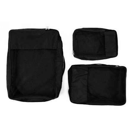 2stk Pakkekuber Bagasjeopplegg SVART