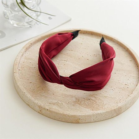 Ristisolmittu hiuspanta Yoga hiuspanta PUNAINEN