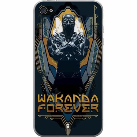 Apple Iphone 4 Genomskinligt Skal Black Panther: Wakanda Forev