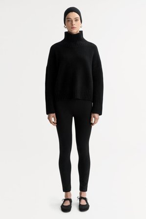 Soft Goat - Girlfriend turtleneck - Women cashmere sweater - M - Black