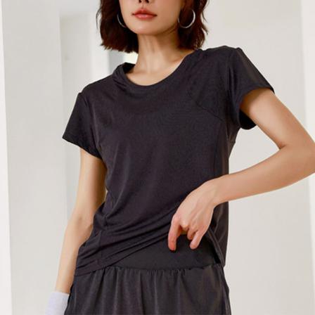 Snabbtorkande T-shirt Med Rund Hals För Damer