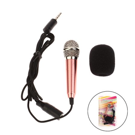 3,5 mm Karaoke Mic hörlurar Mini stereo hörlurar In-Ear Headset