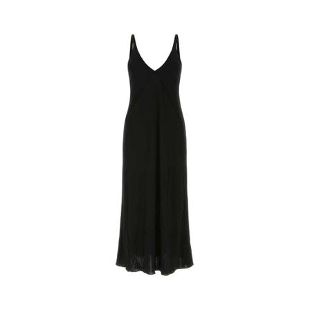 Khaite Maxi Kjole Sort, Dame, Størrelse: XS