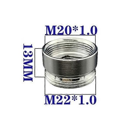 Rustfrit stål M22 til M20 gevindforbindelse Vandhane s vandhane Hun M20