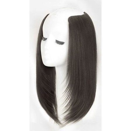 Naturlig parykk Hårstykker BRUN