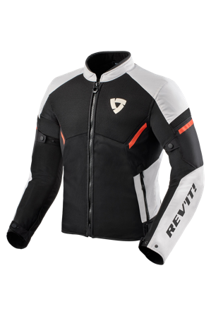 Motorradjacke Rev'It! GT-R Air 3 Weiß/Neon-Rot L