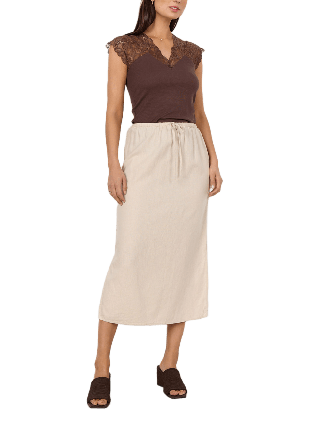 Soyaconcept Sc-Ina 67 Skirt Kjolar Dam Beige XL