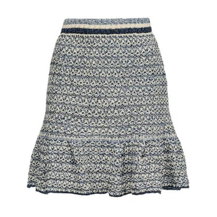 Pinko Argonos Gonna Recycled Jacquard , Grijs , Dames , Maat: M Korte rokken