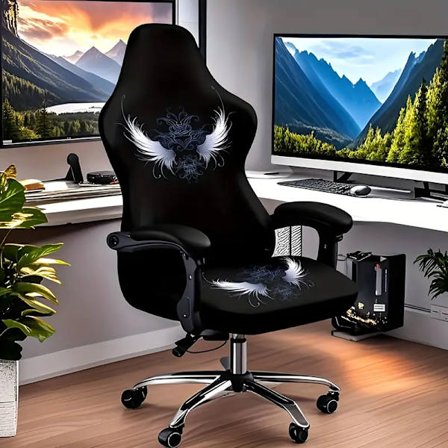 Toimisto- ja pelituolin päällissarja, ainutlaatuinen design, erittäin joustavat pestävät toimistotuolin päälliset, sopivat pelituoleille, koti- ja 