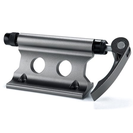 Cykel forgaffelbeslag i aluminiumslegering, hurtigudløsning, stærk bæreevne, tagblok til bil, mørk titanium, fri størrelse