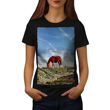 Horse Nature Photo Animal Women T-shirt