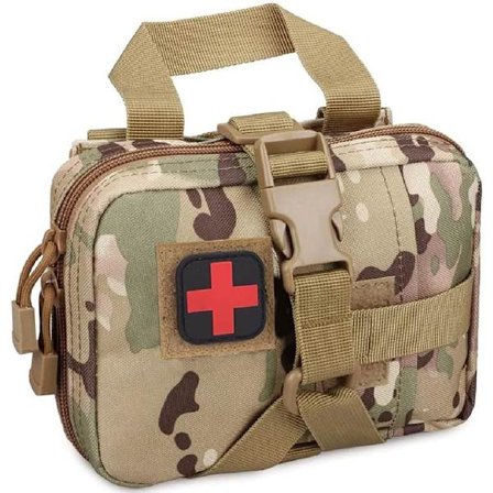 Førstehjelpssett, taktisk overlevelsesutstyr, Utility Pouch taktiske medisinske lommer, Rip Away taktisk medisinsk veske for hjemmet Camo