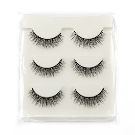3/10 Par Half Lashes Makeup Naturliga Långa Katt Ögon Lashes Dramatiska Falska Ögonfransar Mjuka Faux Cils Falska Ögonfrans Extens Verktygcomment