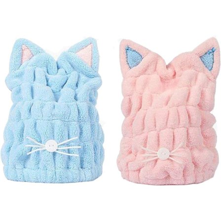 2 miękkie nakładki na suszarkę (niebieska+różowa)