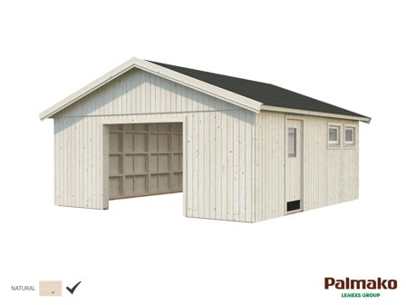 Palmako Andre Garage 32,1 m²/inv. 28,5 m², utan port, obehandlad, Stugor & förråd